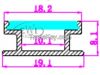 H style aluminium profile led lighting for flooring strip lights