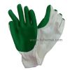 Rubber coated construction safety work gloves