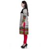 Printed White Color Cotton Ladies Kurti