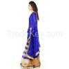 Designer Blue Net Half...
