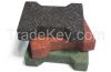 Interlocked rubber tiles