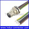 IP67 watertight straight type m12 4pin(3+PE) s code shield car connector cable