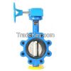 Worm gear operated lug butterfly valve