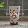 hot selling single wall disposable paper cups for hot drink dark blue high quality,custom logo design