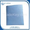 creped woodpulp polyester nonwoven wiper for industrial clean