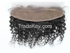 Wholesale Lace frontal 13*4inch Brazilian Deep Wave Natural Color