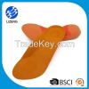 Hard plastic breathable foot support orthotic shoe insoles