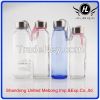 Clear glass beverage bottles/glass bottles for water with plastic cap for round shape