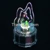 Favorable acrylic forest and train scene music box with led light, wind up music box with custom music