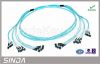 2.0mm OM3 Fiber Optic Patch Cord 4 / 8 / 12 / 24 Fiber MPO