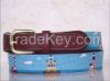 Graceful Full Grain Needlepoint Leather Belt