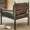 Black Color High End  Genuine Cowhide Leather Tufted Chair