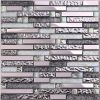 Gold Foil  mosaic,   modern long strip glass mosaic PFHTJ25