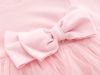 Newly thermal cotton fabric baby clothes beauty bow design long sleeve infant girl romper dress with hat