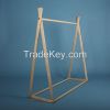 Freestanding Wooden Clothing Racks 