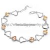 Fashion European Style Love Charm Silver Bracelet