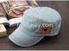 Cotton Plain Army Cap Flat Top Cap Custom Military Cap Factory Supply