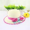 Fashion Handmade Promotional Hollow Straw Hat With Flower Wholesale