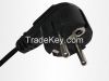 Russia 250v Standrad 2/3 pin plug power cord