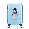 Hard shell trolley suitcase in abs pc materail