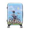 WAO new fashion in 2016 printing abs pc trolley luggage set