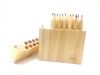 high quality sharpener woodcase with 12 pcs colored pencils