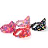 PU Dog cravat collar flower print