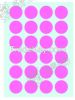 FAME M1137, pink color self-adhesive labels with strong adhension