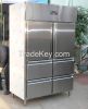 Huaer 4 Section Dual Temperature Reach In Refrigerator / Freezer Combo