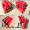 Cement plant carbon steel carrier idler roller for conveyor