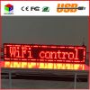 Led display screen 40X8 inch P10 indoor RED LED sign wireless and usb programmable rolling information