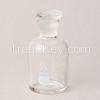 HUAOU Reagent bottle, clear glass, narrow mouth with ground-in glass or plastic stopper