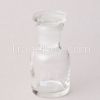 HUAOU Reagent bottle, clear glass, narrow mouth with ground-in glass or plastic stopper