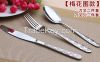 stainless steel flatware, cutlery set , knife, soup and tea spoon