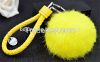 Real rabbit fur  pom p...