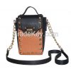 ROCK STUDS CROSS BODY MESSENGER BAG