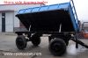 double axle 6 tons dump trailer for tractor