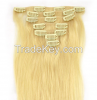 100% Human Hair Cheap Clip-in Hair Extension