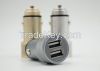 Alumium case car charger Output 5V 3.4A double USB