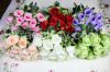 12 heads artificial flower interior decoration rose for sale