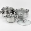 10Pcs Stainless Steel Frypan Casserole Sets/ Stock Pot Sets/ Cooking Pot/ Cookware Sets