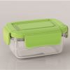 BPA free rectangle keep fresh plastic food storage containers with airtight lid