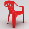 Plastic Armchairs are comfortable and solid designs, use premium materials, variety of shapes F1204 Armchair- Red