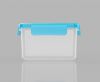 High quality food container plastic for all L1185 White with blue lid