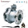 wcb/cast steel two pieces flange floating ball valve