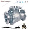 3 way tee stainless steel flange ball valve