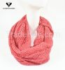 Fashion Women's Jacquard Infinity Scarf with Metallic