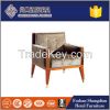 Hotel General use and wooden material fabric leisure sofa chair for sale