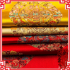 Chinese silk cheongsam ancient Chi-pao fabric five dragons embroidery brocade