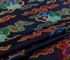 Chinese silk cheongsam ancient Chi-pao fabric color cloud pattern embroidery